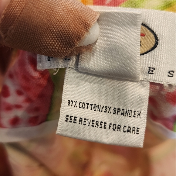 Talbots Melon Watermelon Crop Cotton Pants wome size 6 Petite 6P - Picture 16 of 16